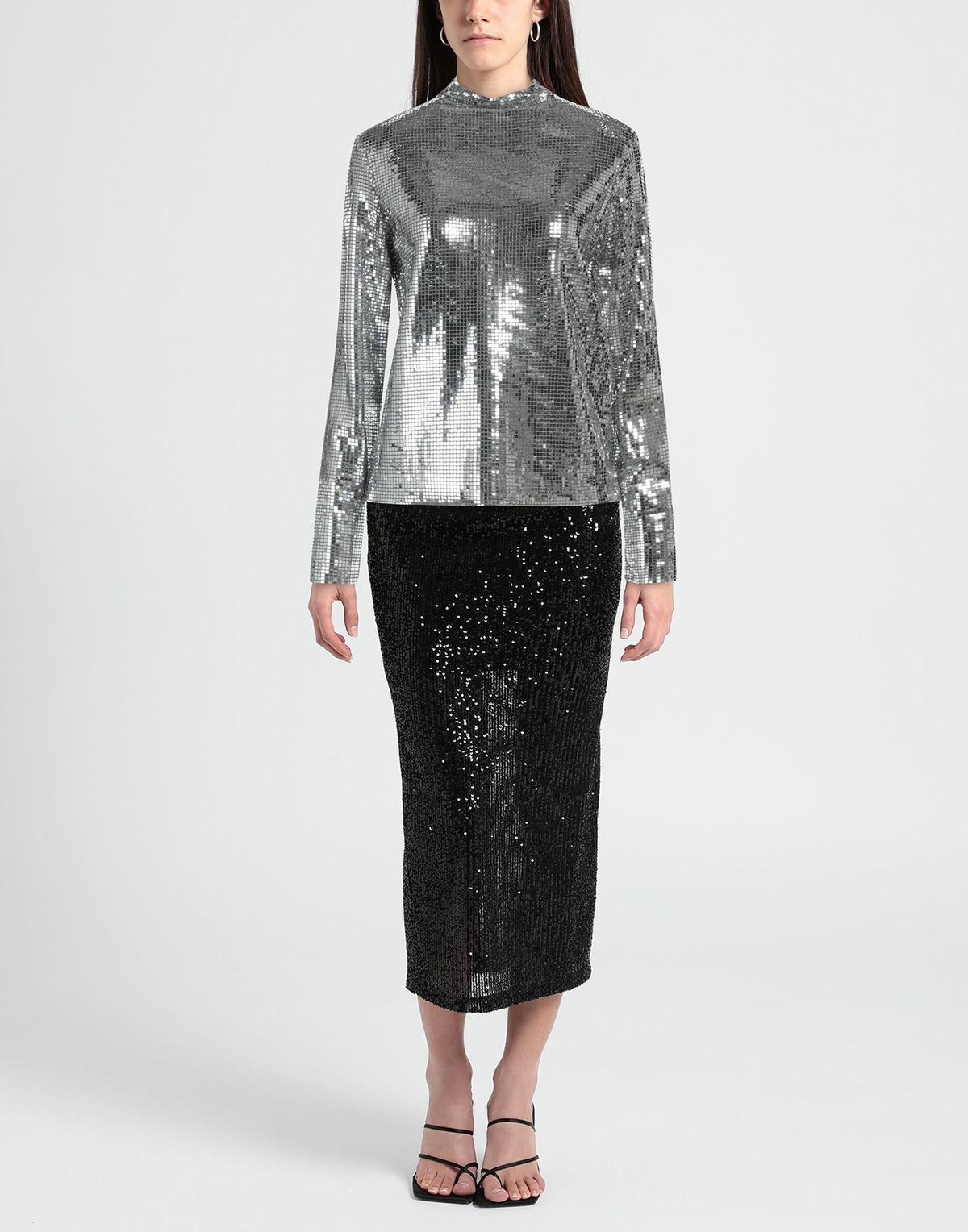 Maje Womens Top in Silver