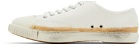 Maison Margiela White Canvas Low-Top Sneakers