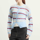 Samsøe Samsøe Women's Sahera Knitted Cardigan in Blue Multi Stripe