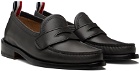 Thom Browne Gray Pleated Varsity Loafers