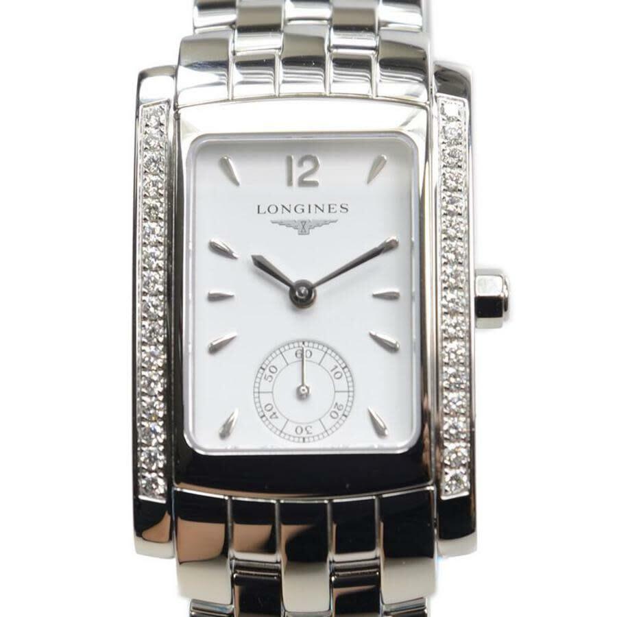 Longines DolceVita Quartz Diamond White Dial Ladies Watch L5.502.0.16.6