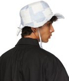 Jacquemus Blue & White 'Le Bob Artichaut' Hat