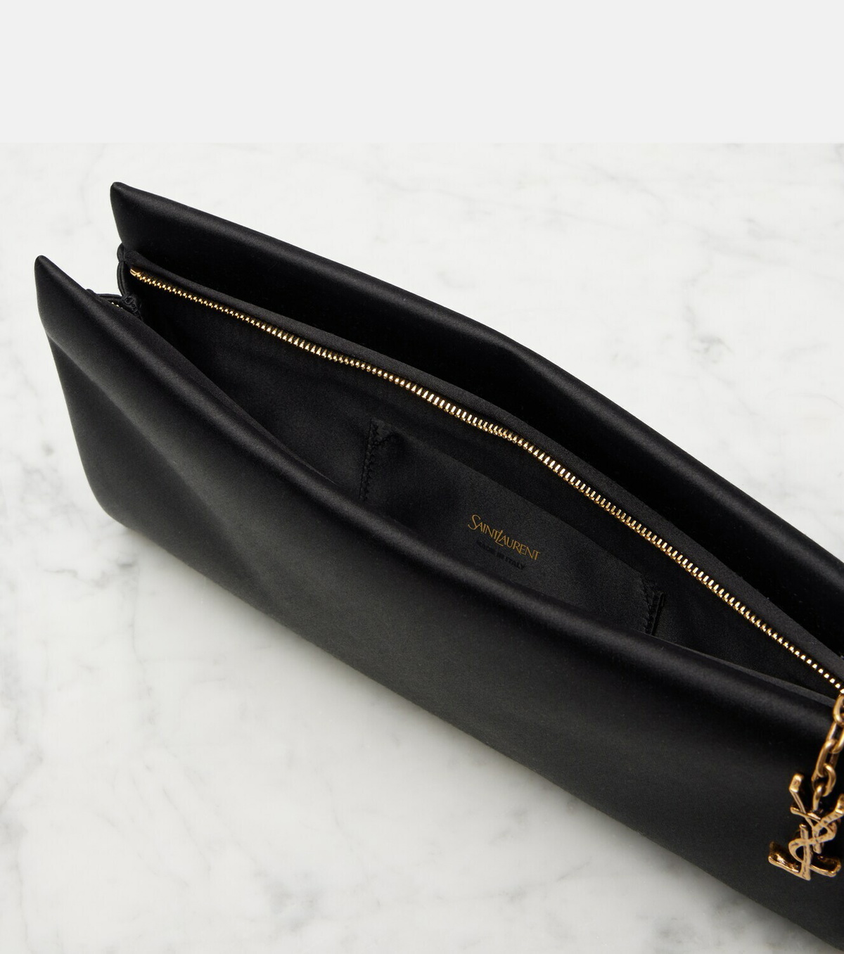 Saint Laurent Cassandre satin clutch