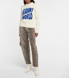 Ganni - Wool-blend jacquard sweater
