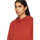 Nanushka Red Knit Mog Hoodie