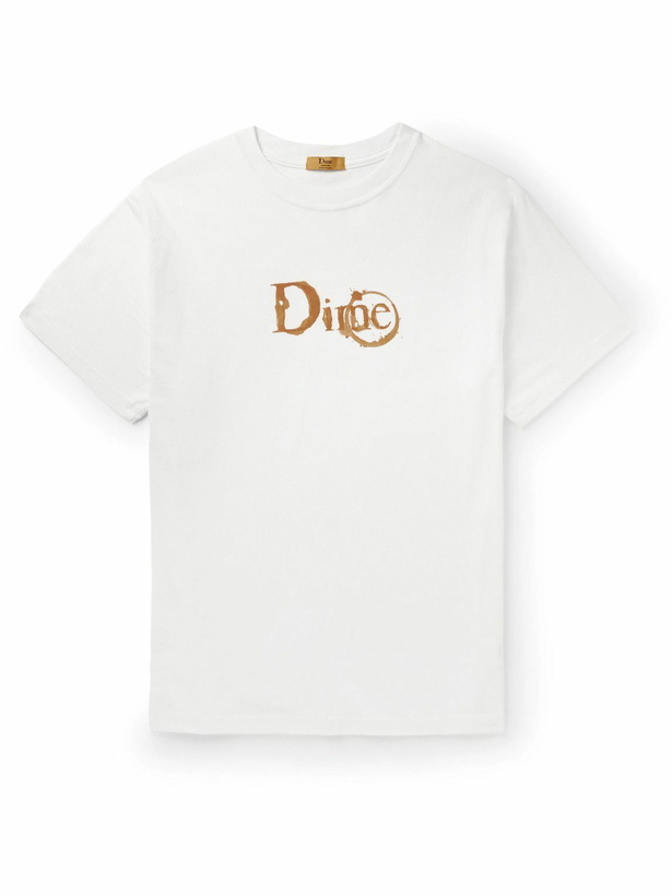 Photo: DIME - Classic Mocha Logo-Print Cotton-Jersey T-Shirt - White