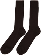 Ernest W. Baker SSENSE Exclusive Brown Socks