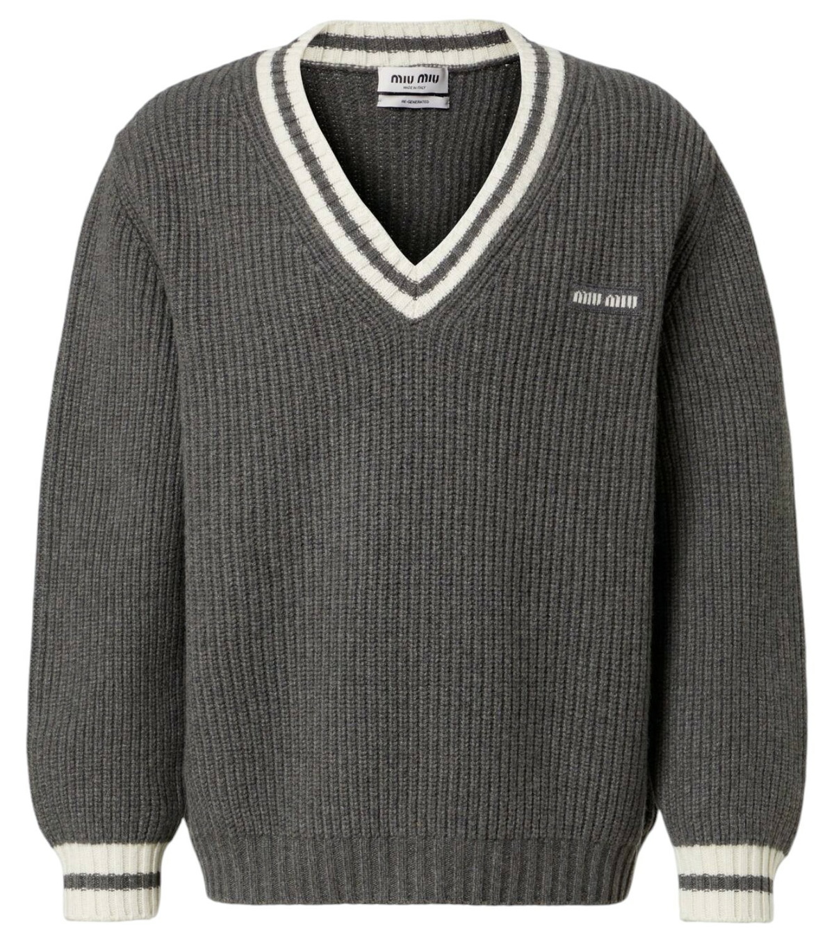MIUMIU 26S SHORT SLEEVE KNIT SWEATER 1030
