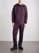 On - Logo-Print GuardTec™ Shell Hooded Jacket - Burgundy