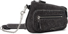 Kiko Kostadinov Gray Trivia Chain Pochette Bag