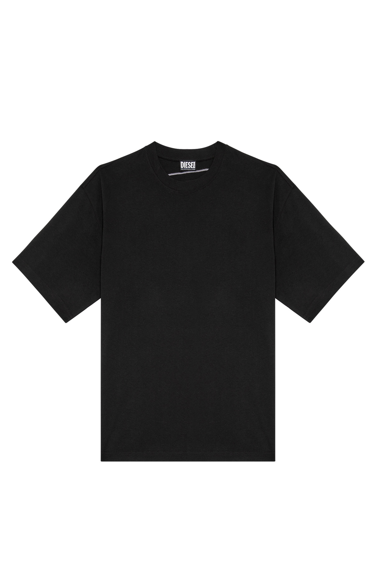 Diesel T-shirt with back maxi D logo - T-Shirts Mens in Black Diesel