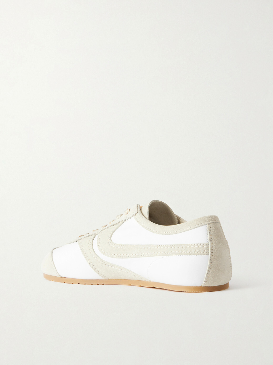 Dries Van Noten - Suede-Trimmed Leather Sneakers - White