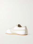Dries Van Noten - Suede-Trimmed Leather Sneakers - White