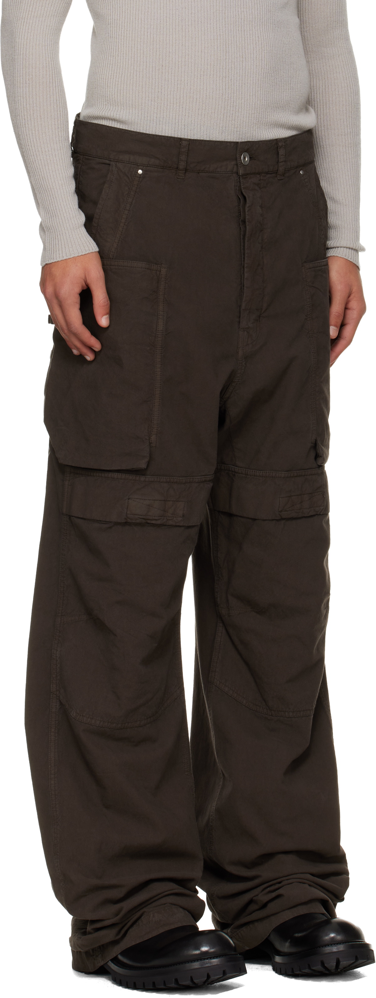 Rick Owens DRKSHDW Gray Concordians Stefan Cargo Pants