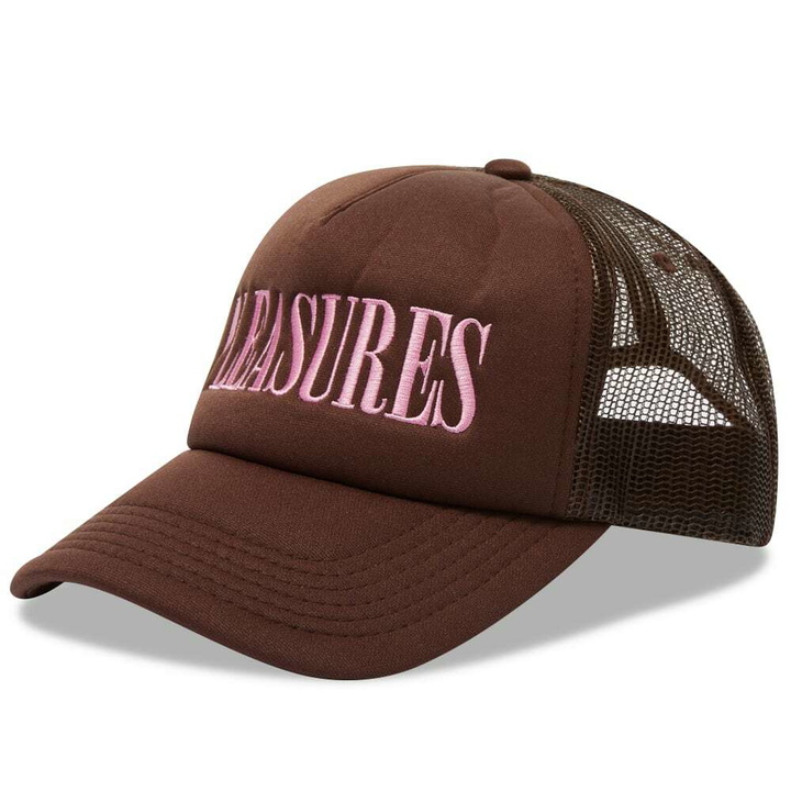 Photo: Pleasures Men's Lithium Trucker Cap in Brown