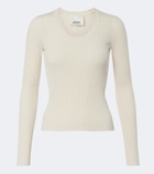 Isabel Marant Selenie ribbed-knit silk and cotton sweater