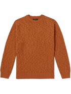 Beams Plus - Cotton-Blend Sweater - Orange