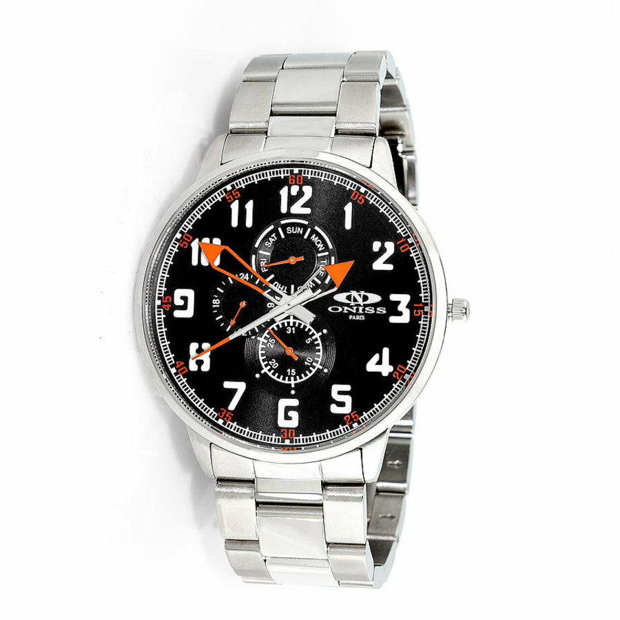 Oniss ON1818 Quartz Black Dial Mens Watch ONJ1818-MBKOR