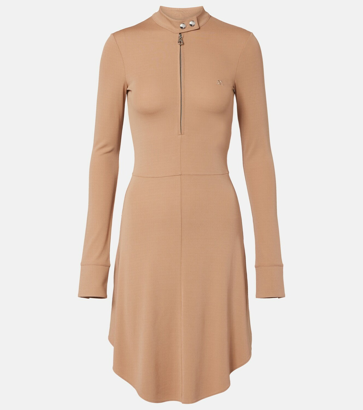 Courrèges Biker crêpe jersey minidress