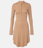 Courrèges Biker crêpe jersey minidress