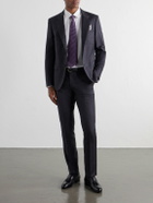 Mr P. - Checked Wool Suit Jacket - Gray