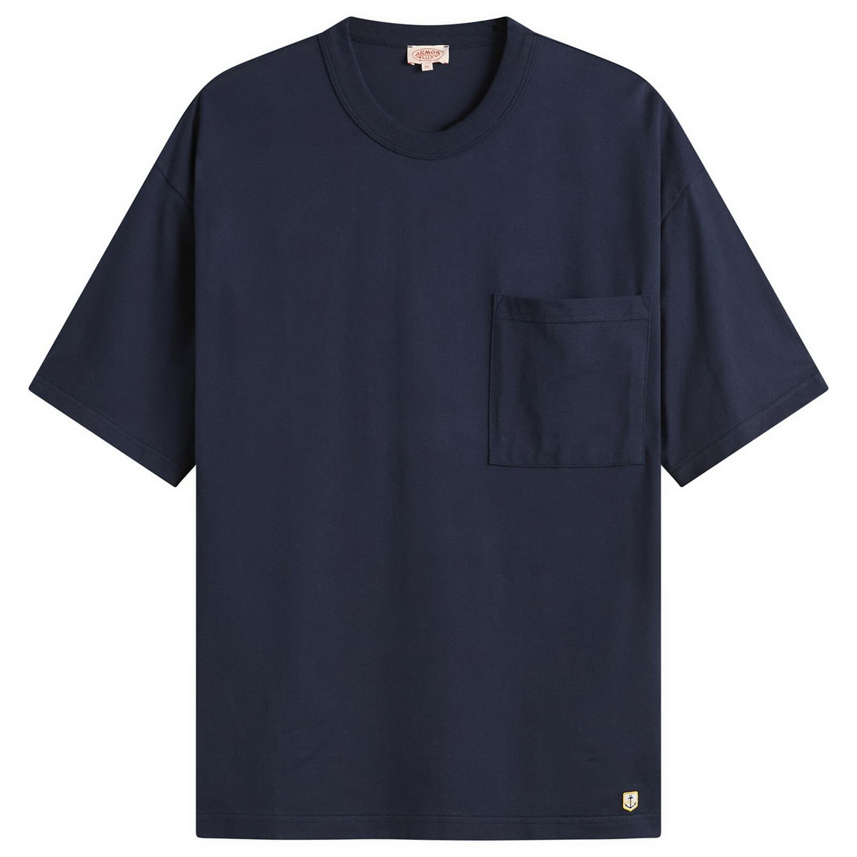 Armor-Lux Men's Heavyweight Pocket T-Shirt in Marine Deep