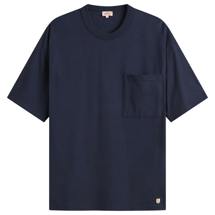 Photo: Armor-Lux Men's Heavyweight Pocket T-Shirt in Marine Deep