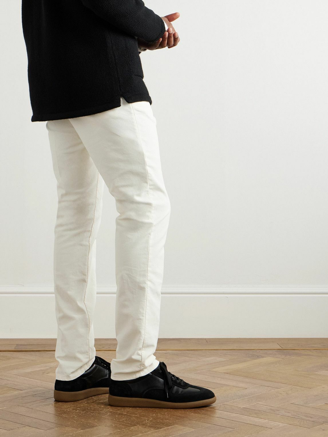 パンツ INCOTEX 172832 D6584 010 Trousers White INCOTEX: Pants men - White | Incotex pants ZX541W90423