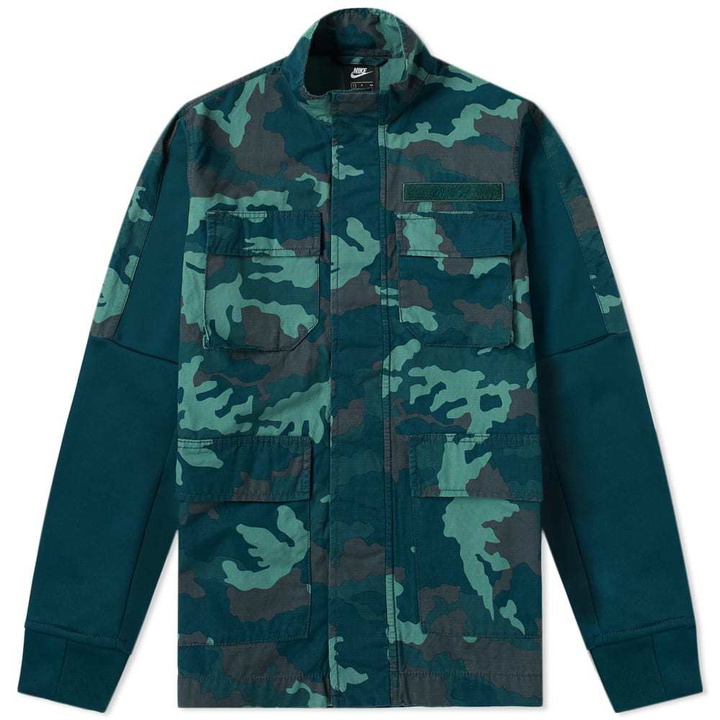 Photo: Nike Camo Jacket Midnight Spruce & White