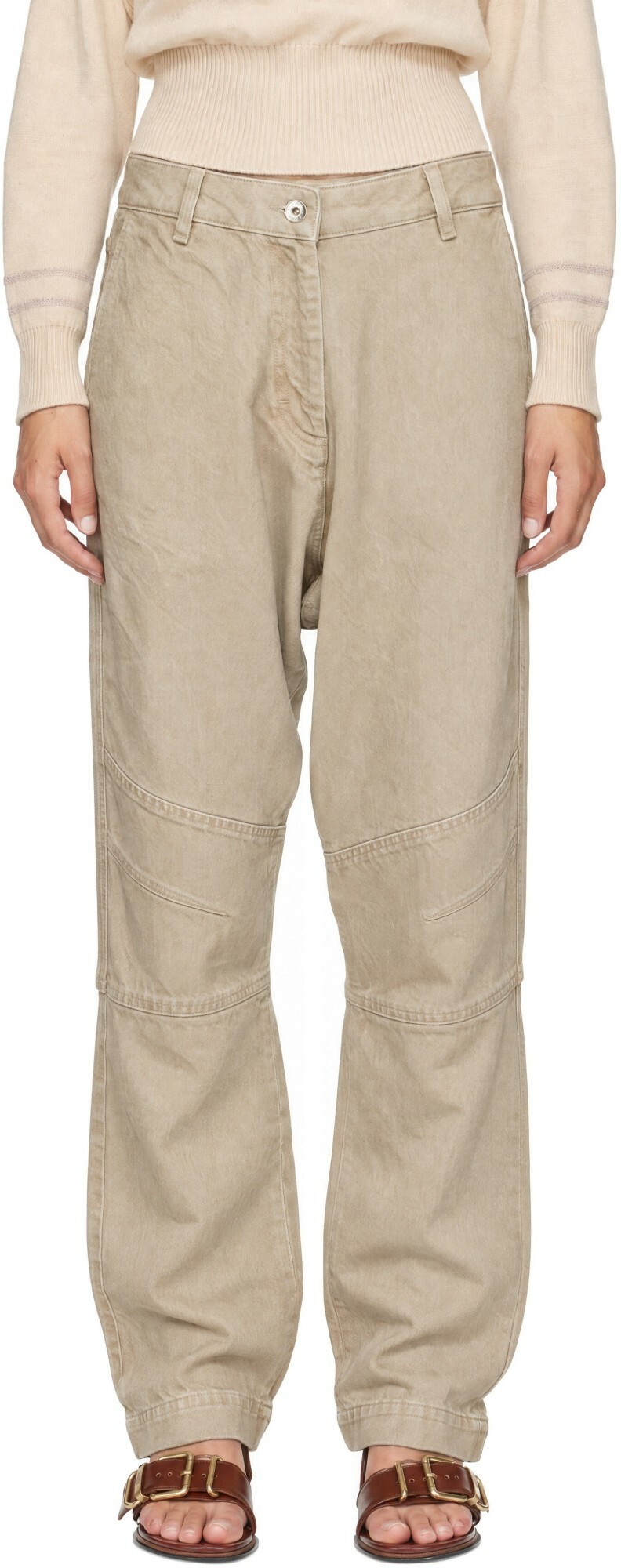 KNWLS Beige Astra Jeans