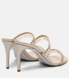Rene Caovilla Chandelier embellished satin sandals