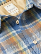 Visvim - Frontier Checked Wool and Linen-Blend Flannel Shirt - Blue