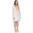 Cedric Charlier Pink and White Stripe Dress