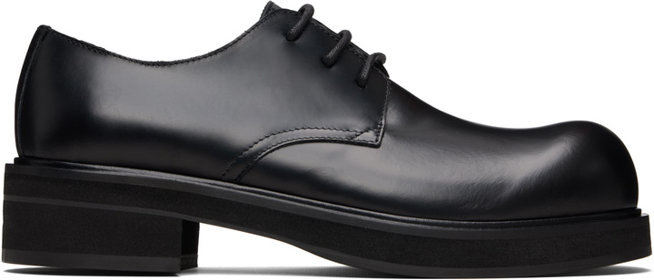 Photo: Acne Studios Black Leather Lace-Up Derbys