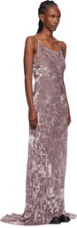Ann Demeulemeester Pink Aaricia Bias Slip Maxi Dress