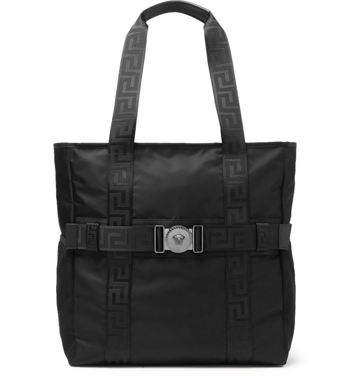 Photo: Versace - Logo-Detailed Nylon Tote Bag - Men - Black