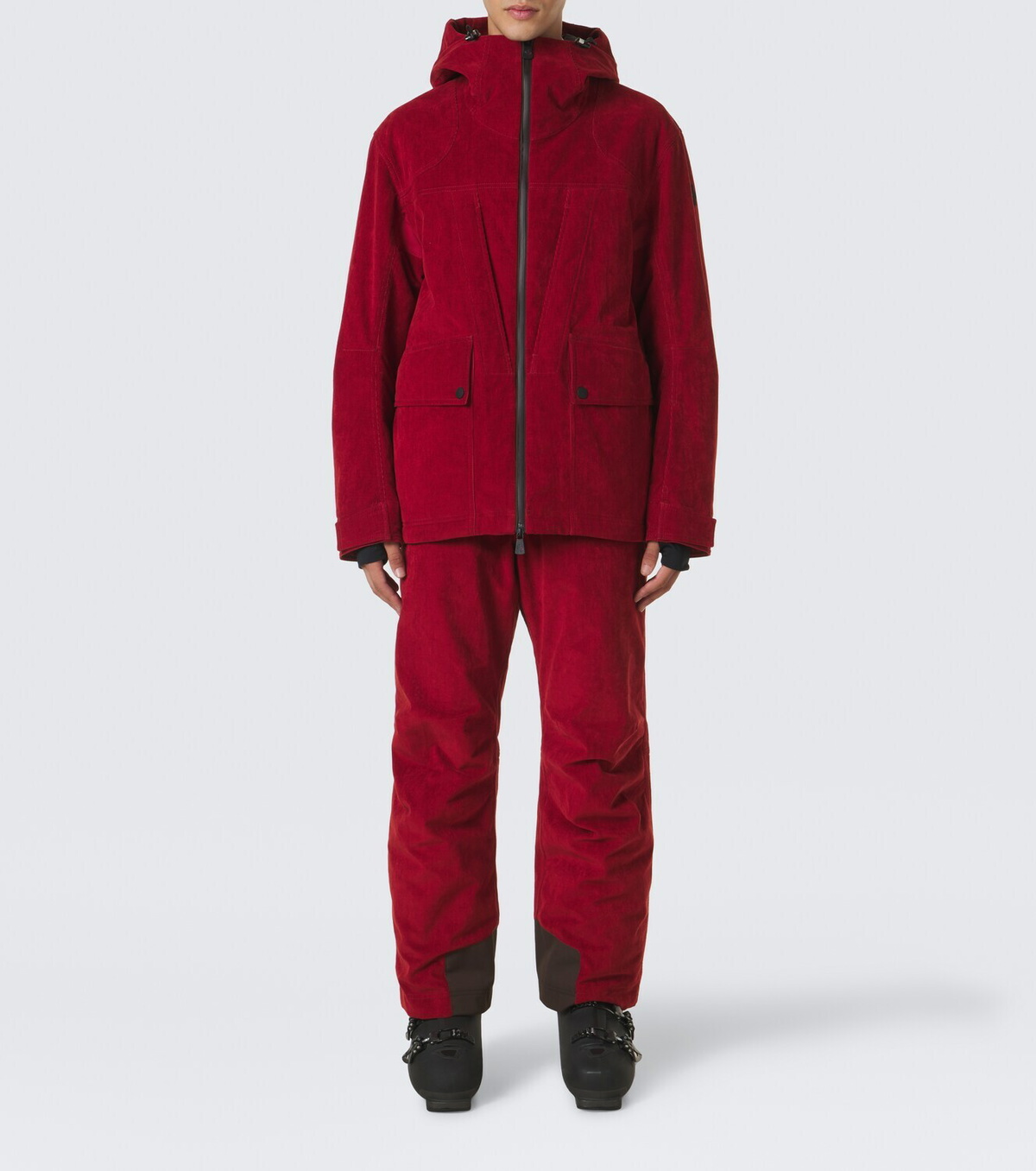 Moncler Grenoble Airolo cotton corduroy ski jacket