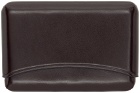LEMAIRE Brown Molded Card Holder