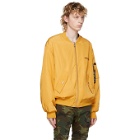 Stolen Girlfriends Club Reversible Yellow and Black Scorpion Death Bomber Jacket