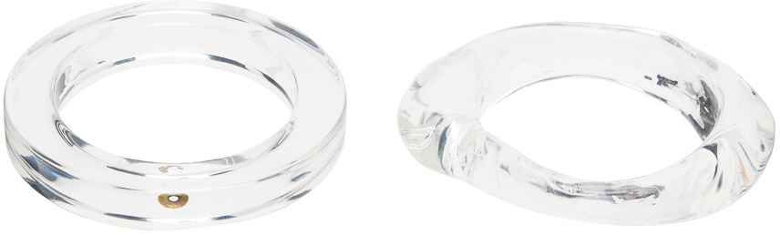 Dries Van Noten Transparent Cuff Bracelet Set