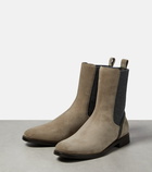 Brunello Cucinelli Embellished suede Chelsea boots