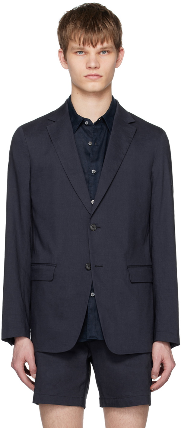 Theory Navy Clinton Blazer Theory