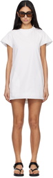 sacai Off-White Poplin Minidress