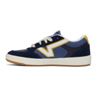 Vans Navy and Yellow Serio Collection Lowland Cc Sneakers