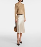 Ralph Lauren Collection Cable-knit silk sweater
