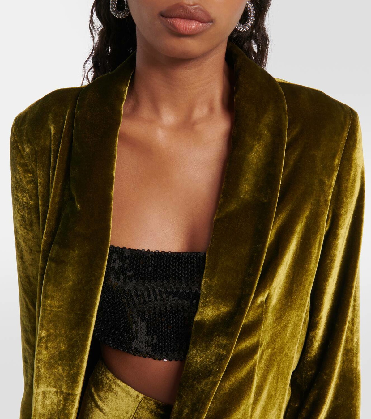 Galvan Julianne velvet blazer
