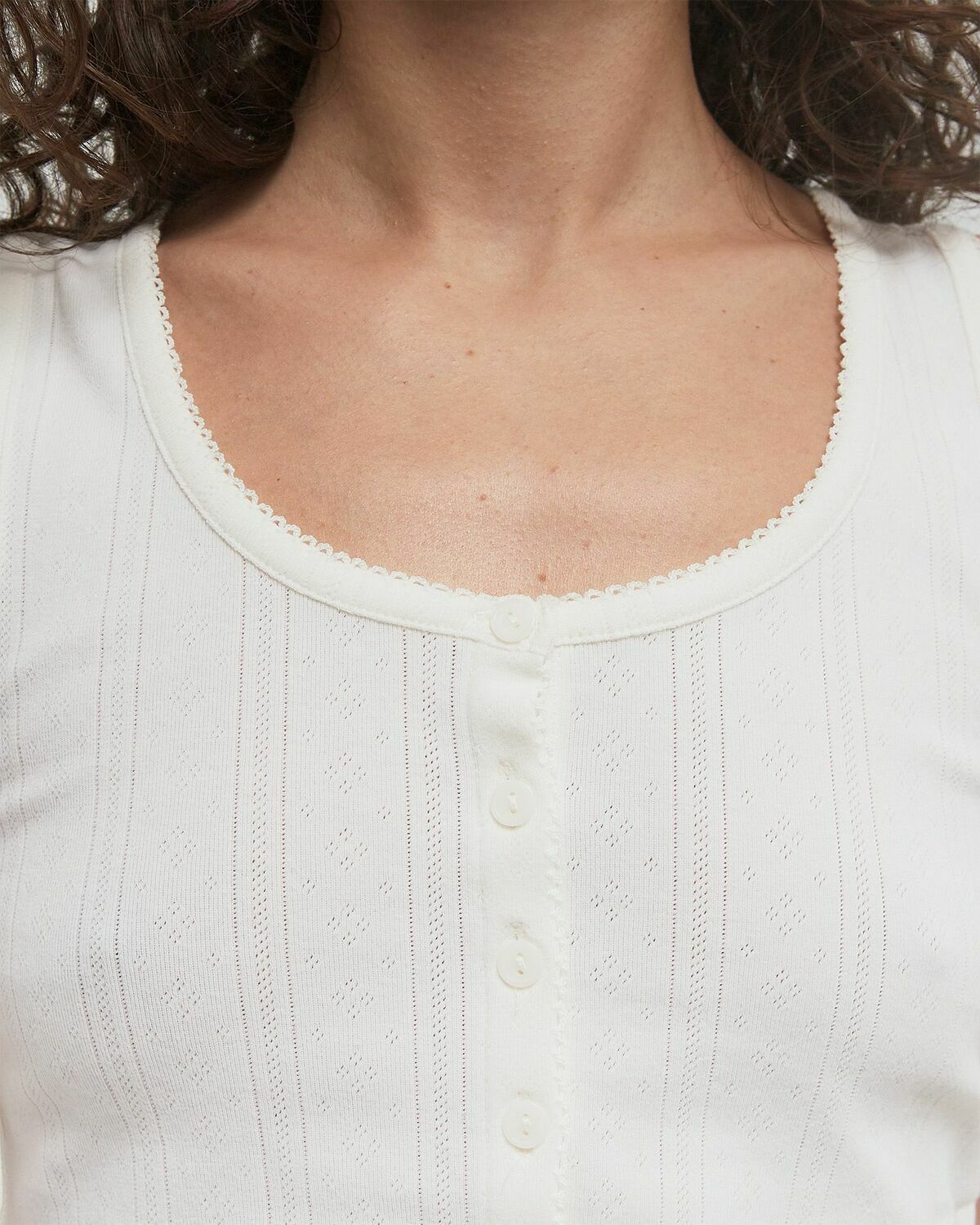 Levis DRY GOODS POINTELLE TANK Beige Womens Tops & Tank