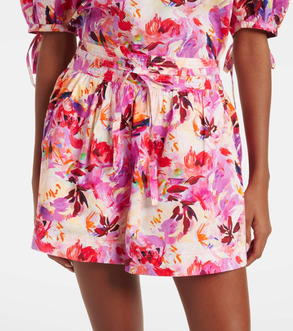 Ulla Johnson Rowan floral cotton shorts