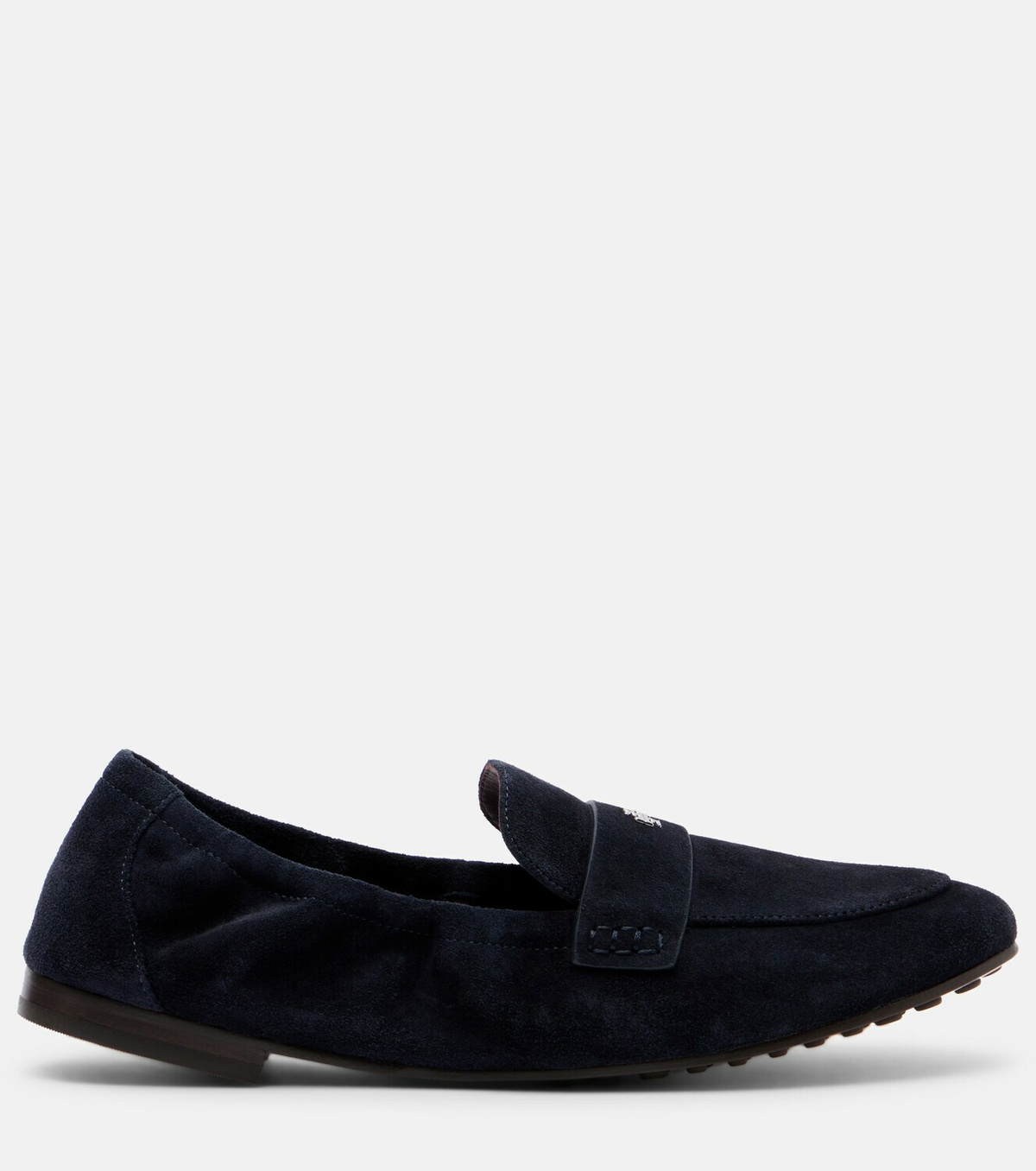 Tory Burch Logo suede loafers