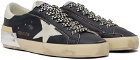 Golden Goose Navy & White Super-Star Classic Sneakers
